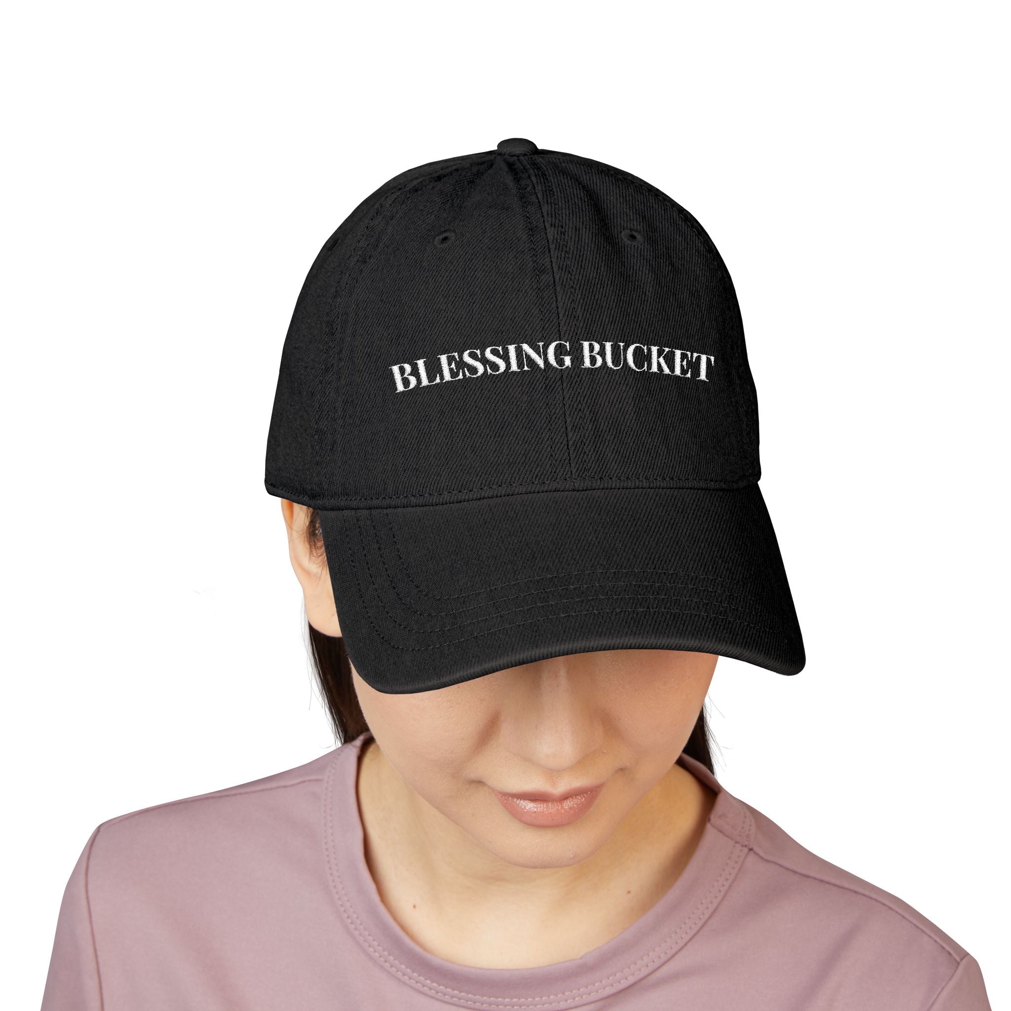 Blessing Bucket Denim Hat, Casual Cap, Trendy Accessories, Gift for Her, Summer Fashion