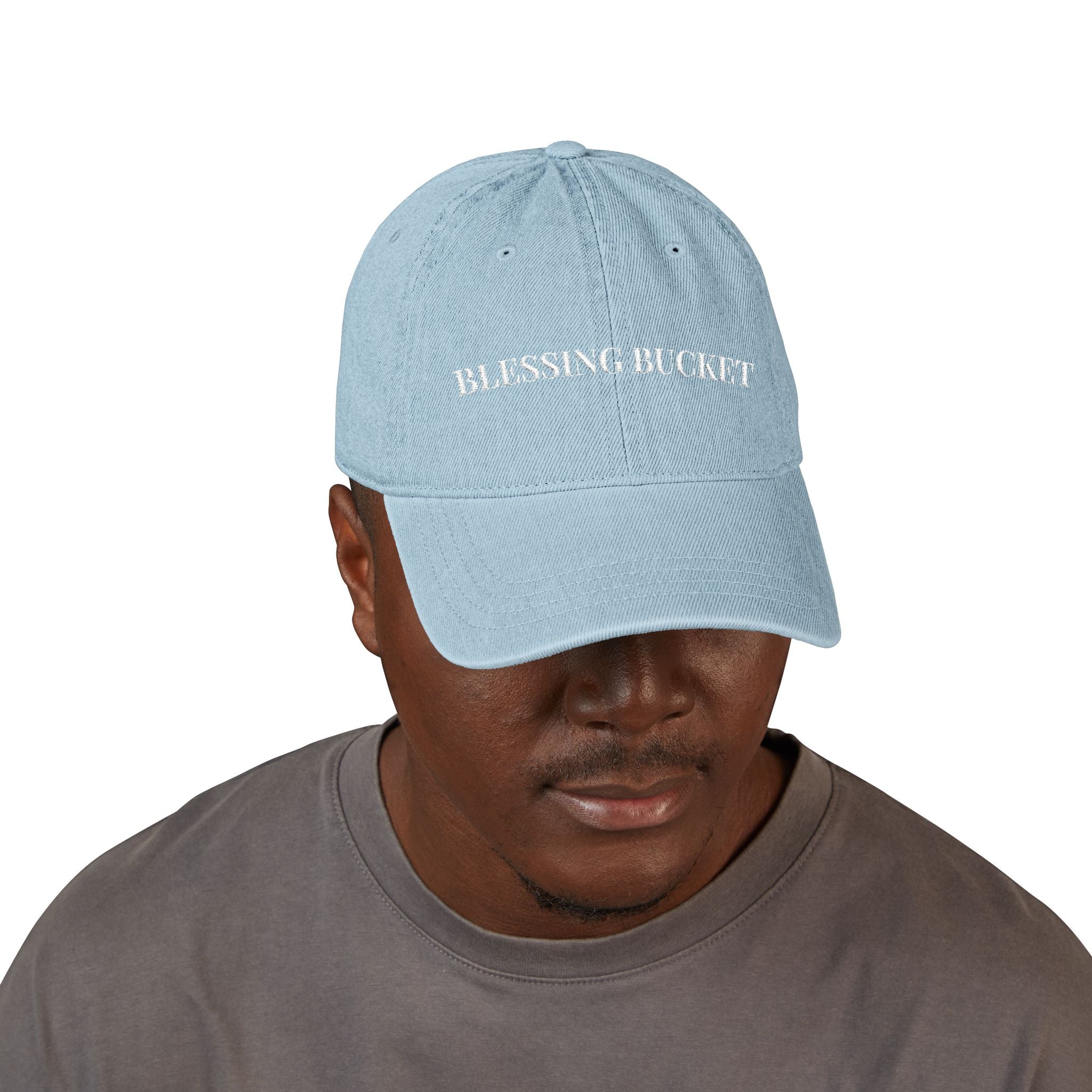Blessing Bucket Denim Hat, Casual Cap, Trendy Accessories, Gift for Her, Summer Fashion